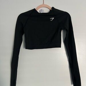 Gymshark Black Long Sleeve Crop Top